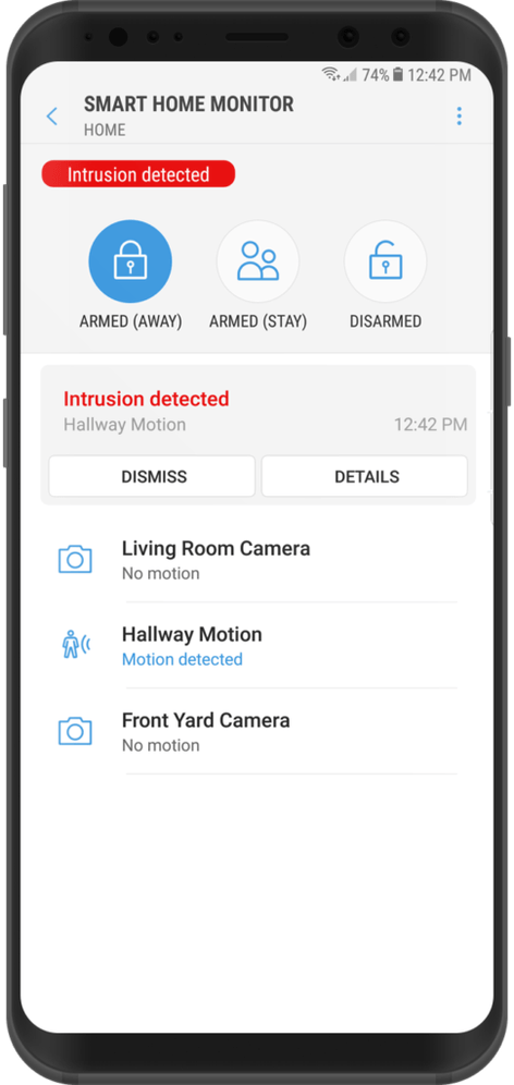 SmartThings app Alarm Event SmartThings app Alarm Event