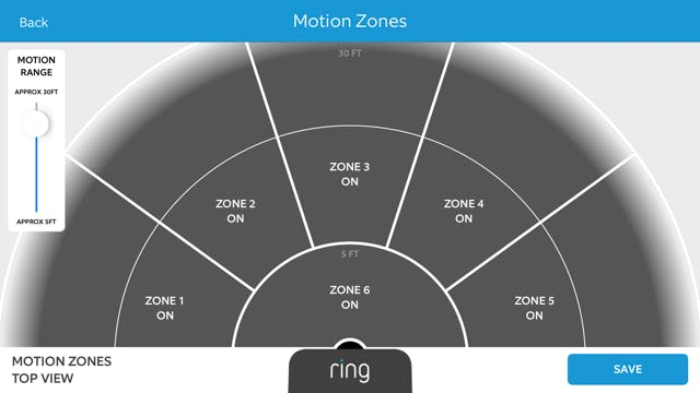Ring app Motion Zones Ring app Motion Zones