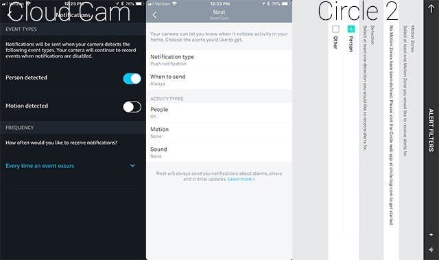 Amazon Cloud and Logitech Circle2 mobile app Person Detection feature. Amazon Cloud and Logitech Circle2 mobile app Person Detection feature.