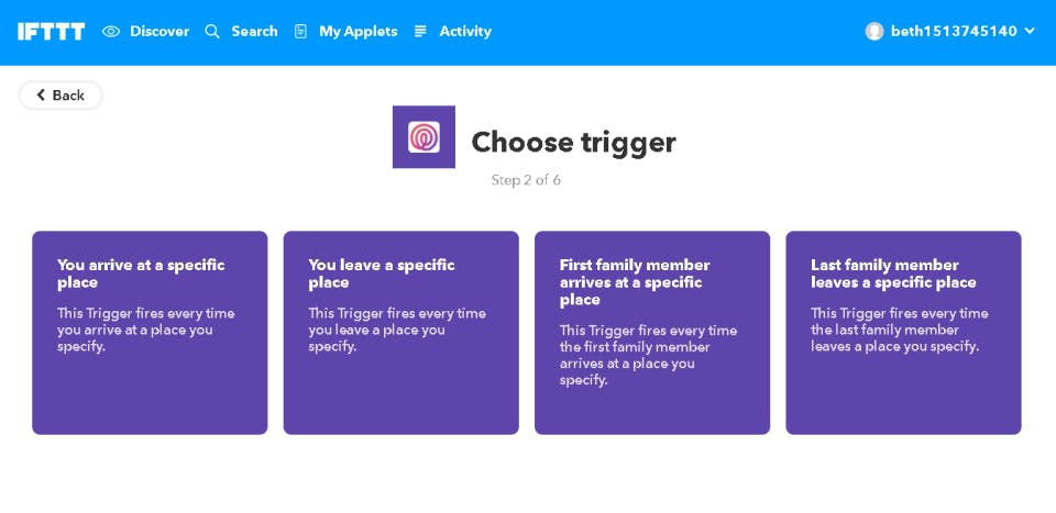 Life360-IFTTT Choose Trigger Life360-IFTTT Choose Trigger