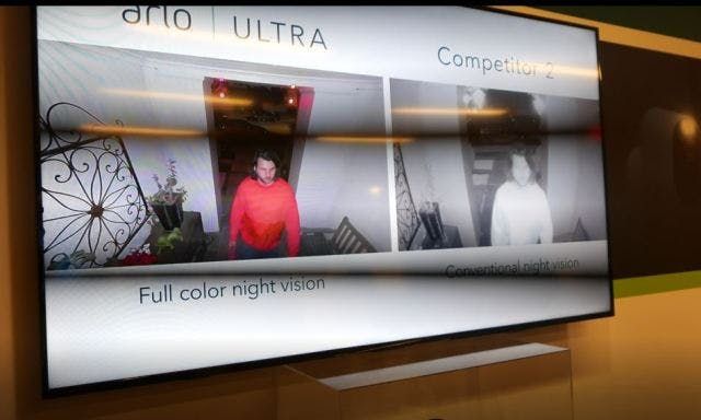 Arlo Ultra full-color night vision feature. Arlo Ultra full-color night vision feature.