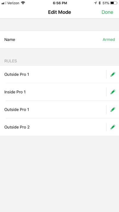 Arlo app Edit Mode Arlo app Edit Mode