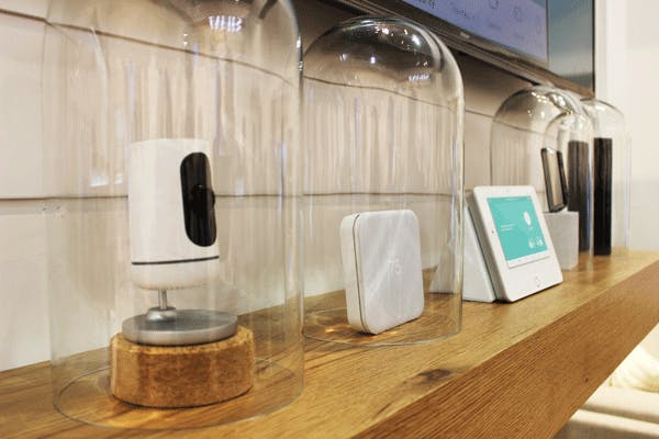Vivint SmartHome camera, thermostat and control panel at CES2016. Vivint SmartHome camera, thermostat and control panel at CES2016.