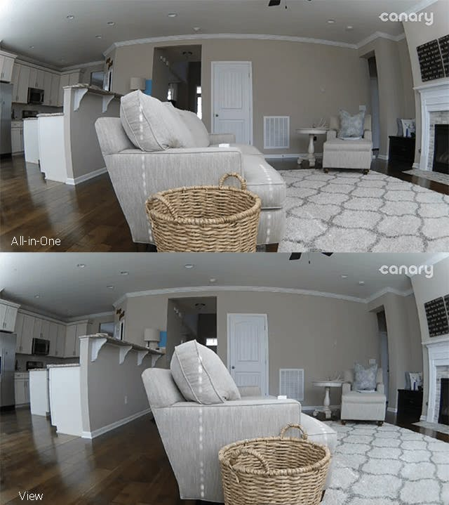 Canary All-in-One vs Canary View camera quality resolution. Canary All-in-One vs Canary View camera quality resolution.