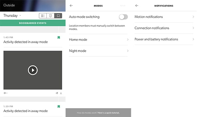 Canary Modes and Notifications Canary Modes and Notifications