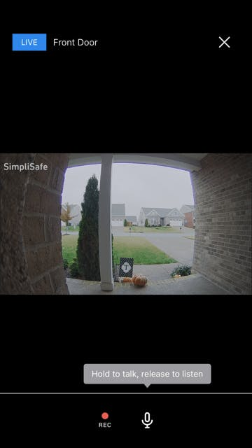 Simplisafe Video Doorbell live streaming. Simplisafe Video Doorbell live streaming.
