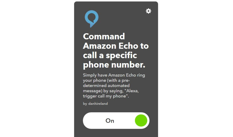 Commanding Amazon Echo to call a specific phone number.