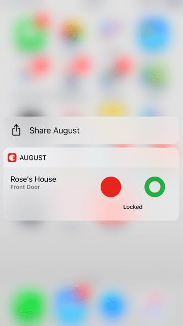 August app 3DTouch August app 3DTouch