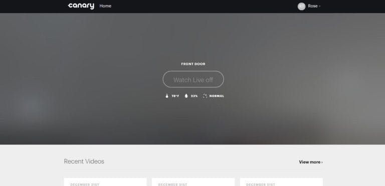 Canary web app Canary web app