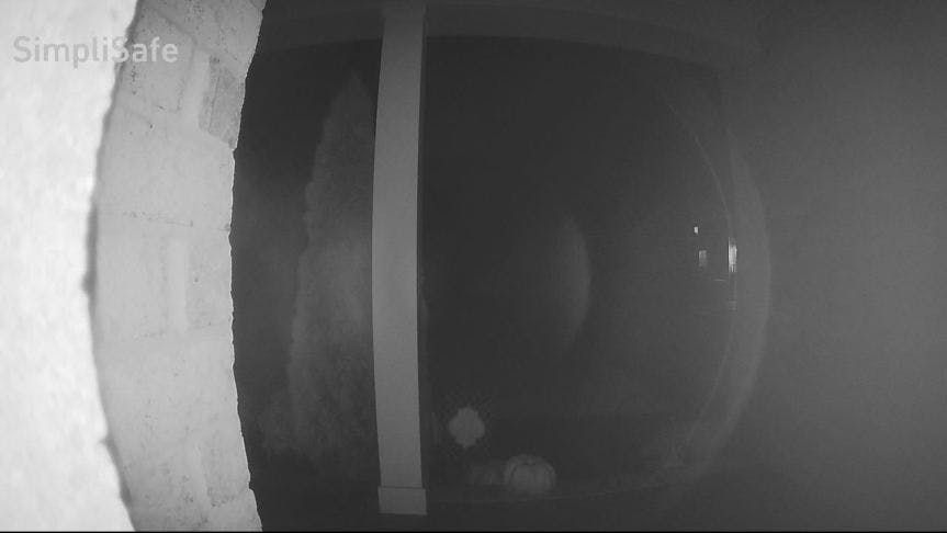Simplisafe Video Doorbell night vision. Simplisafe Video Doorbell night vision.