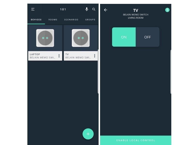 Gideon vs Homekit app Gideon vs Homekit app