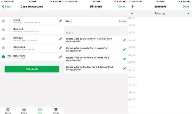 Arlo app Modes and Rules Arlo app Modes and Rules