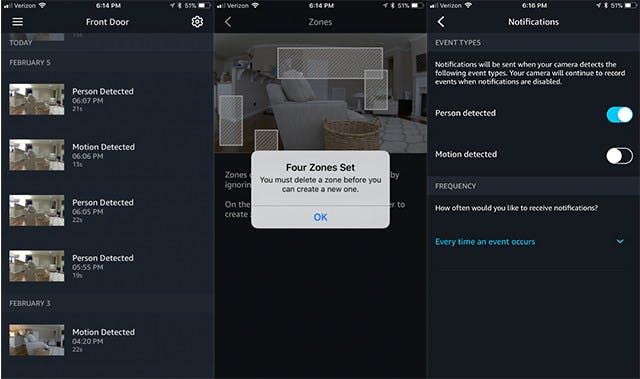 Amazon Cloud Cam app displaying Motion feature. Amazon Cloud Cam app displaying Motion feature.