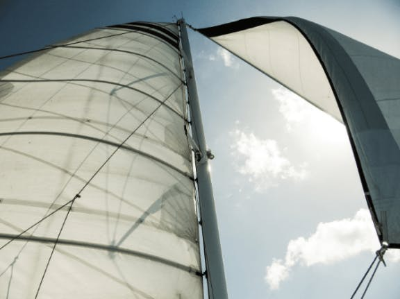 Boat mainsail Boat mainsail