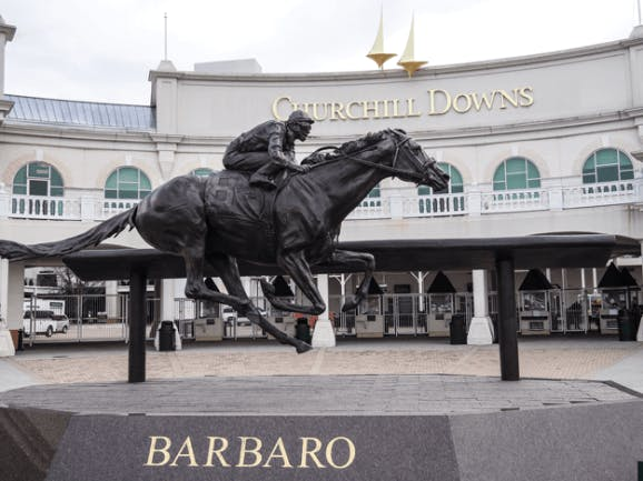 Churchill Downs, located on Central Avenue in south Louisville, Kentucky. Churchill Downs, located on Central Avenue in south Louisville, Kentucky.