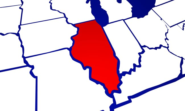 Illinois map Illinois map
