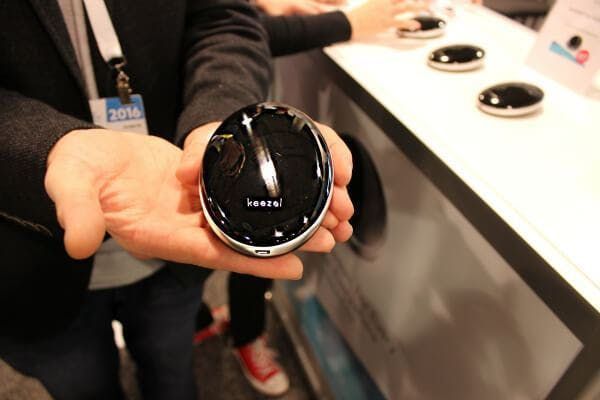 Man holding the Keezel at CES2016. Man holding the Keezel at CES2016.