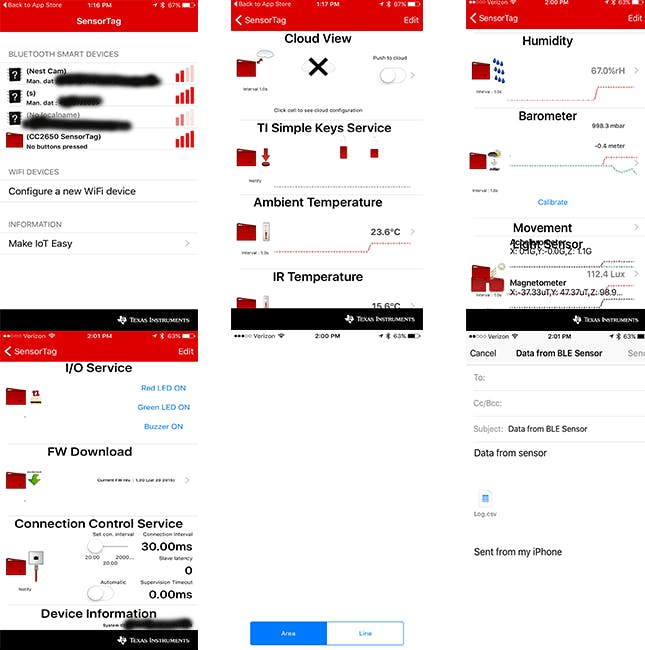 TI sensor app TI sensor app