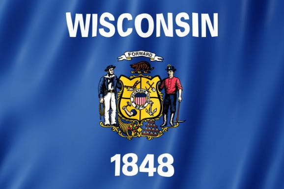 Wisconsin flag Wisconsin flag