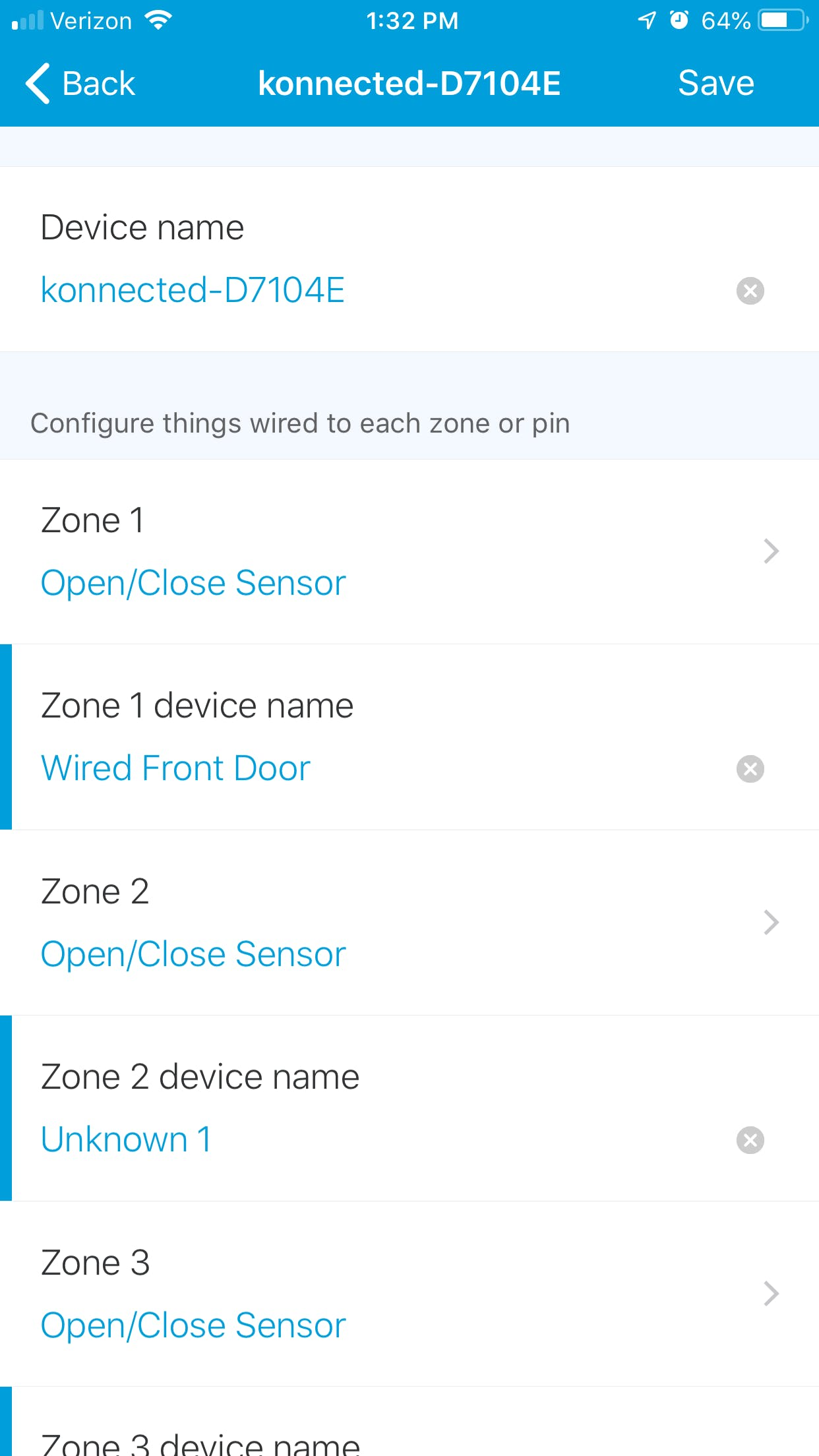 Configuring Zones in SmartThings app. Configuring Zones in SmartThings app.
