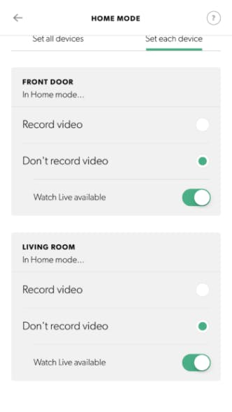 Canary app Custom Mode Canary app Custom Mode