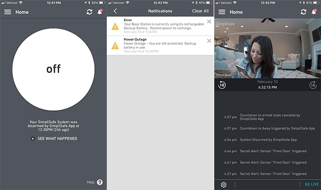 Simplisafe home security mobile app. Simplisafe home security mobile app.